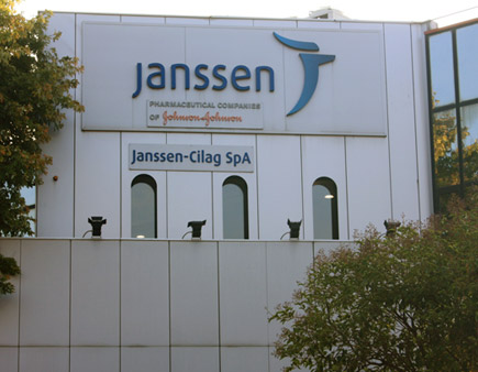 La facciata della sede Janssen di Cologno Monzese (MI)