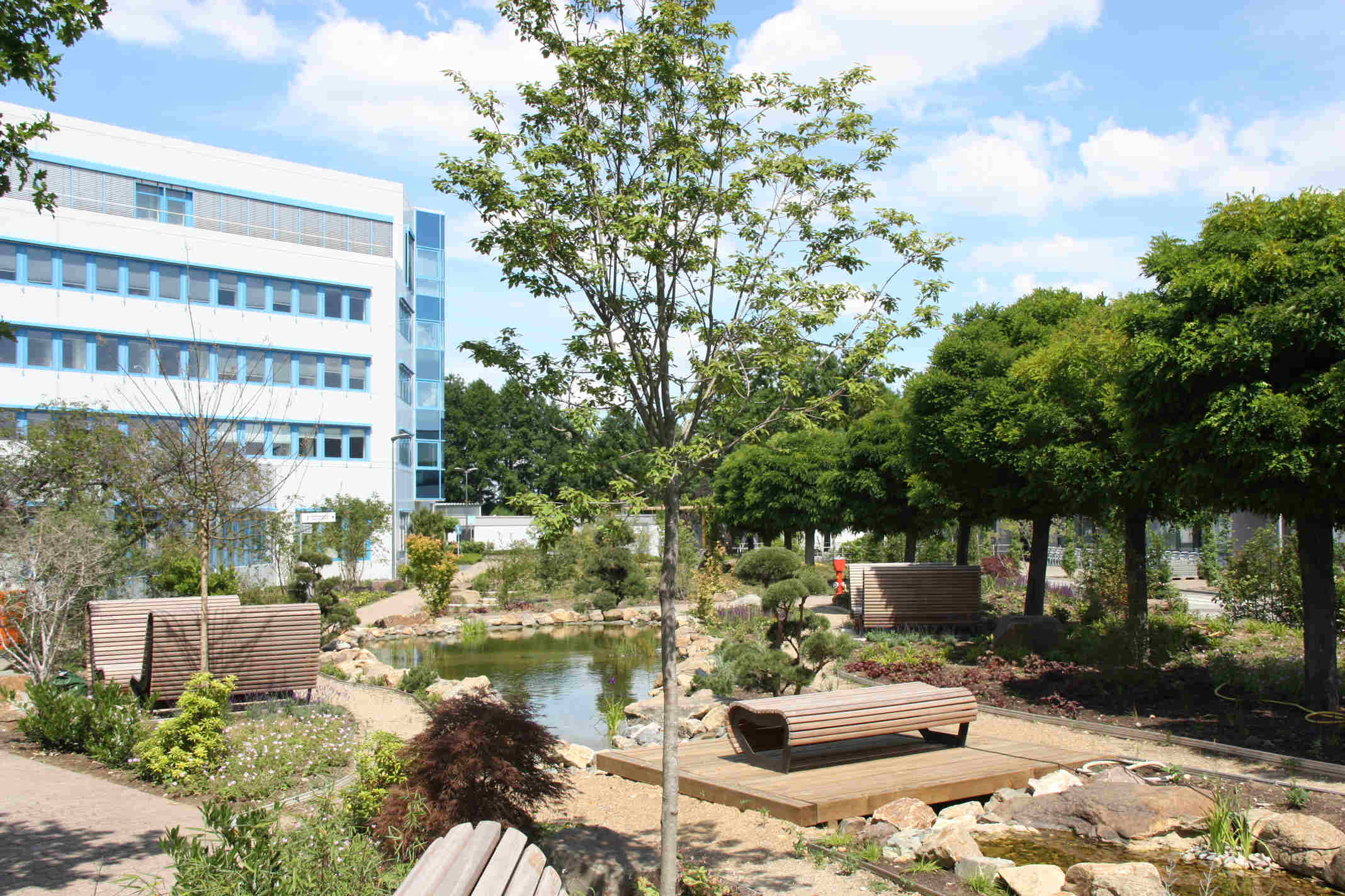 Der grüne Campus am Standort Neuss